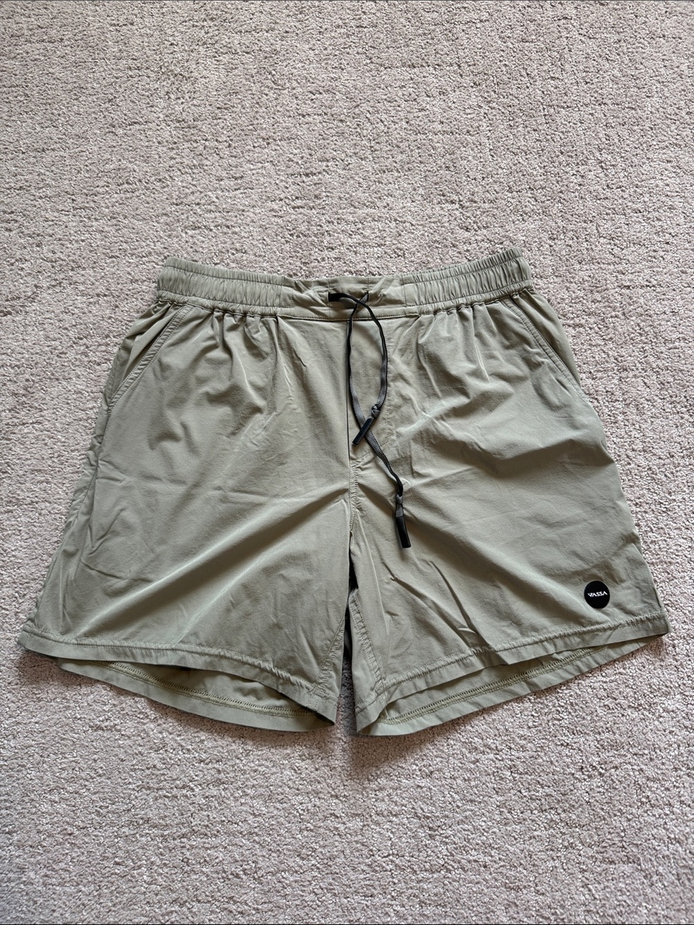 Men's Athletic Drawstring Shorts in Olive